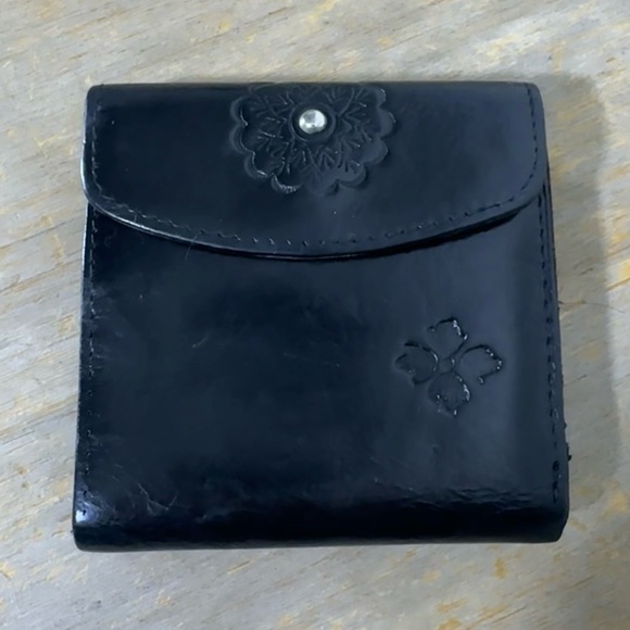 Patricia Nash Black Leather Wallet with Floral Design - Picture 2 of 7